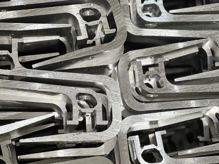 Processed aluminium parts
